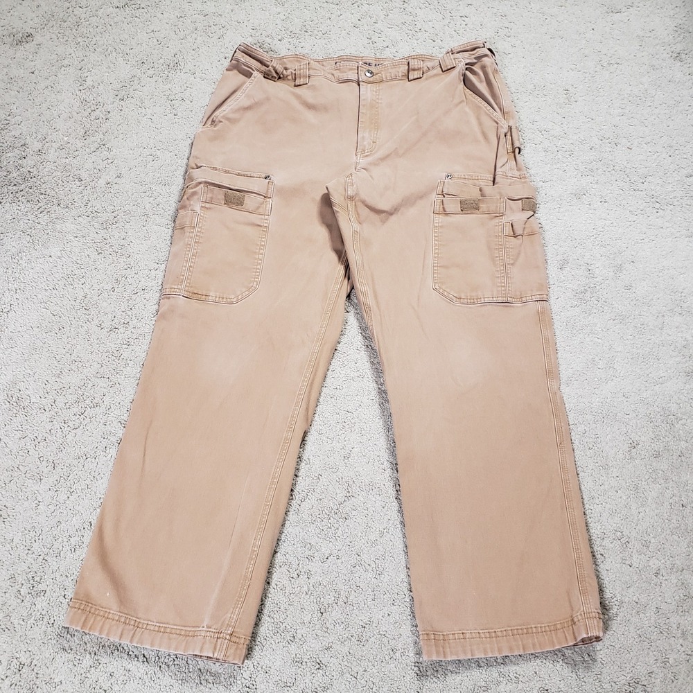 Duluth Trading Co. Men's Flex Fire Hose Relaxed Fit Cargo Work Pant 40x30 Brown